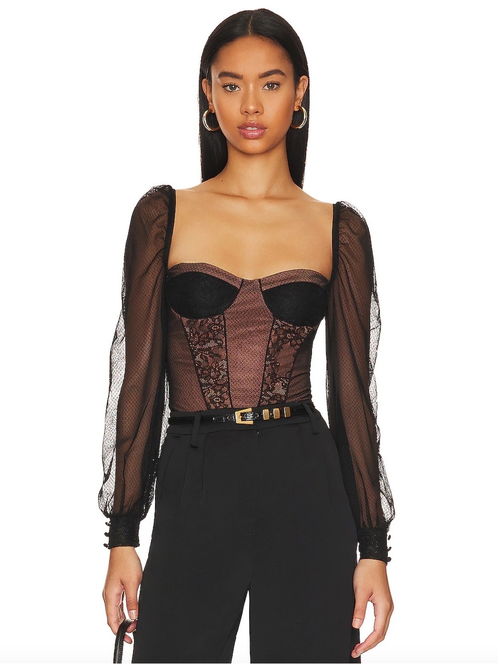 CAMI NYC Lilith Bodysuit – Black | Size S NWT